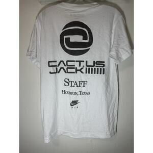 Nike Travis Scott Cactus Jack White Astroworld Staff Houston Texas T Shirt S A2